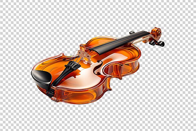 PSD violin parts isolated on transparent background