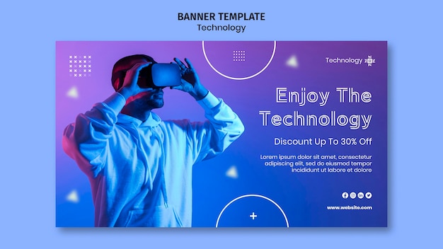 Virtual reality horizontal banner