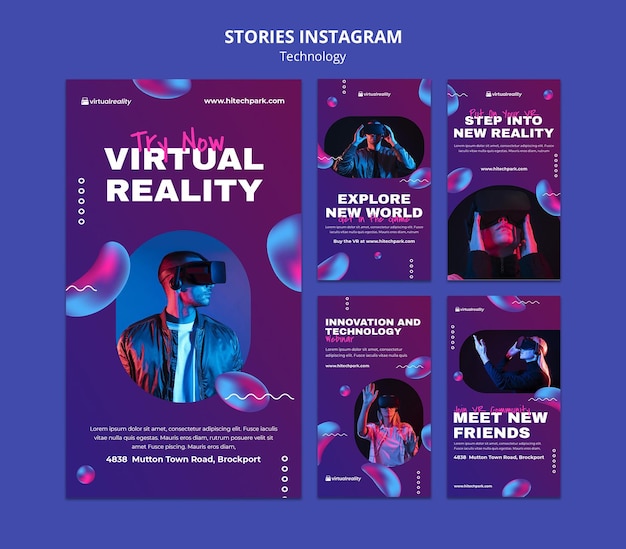 Virtual reality instagram stories