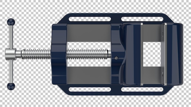 Vise isolated on transparent background 3d rendering illustration