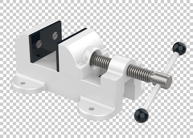 Vise on transparent background 3d rendering illustration