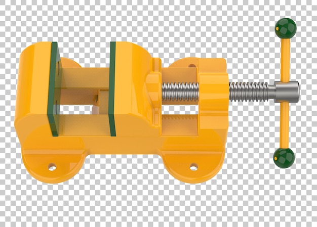 Vise on transparent background 3d rendering illustration