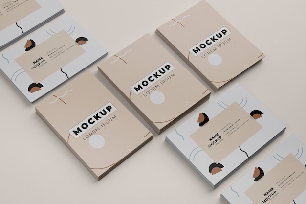 Visit cards design mockup