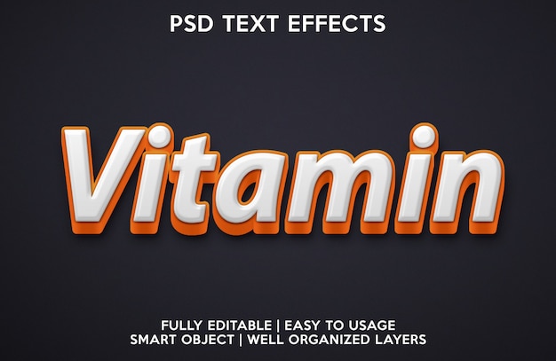 Vitamin text effect