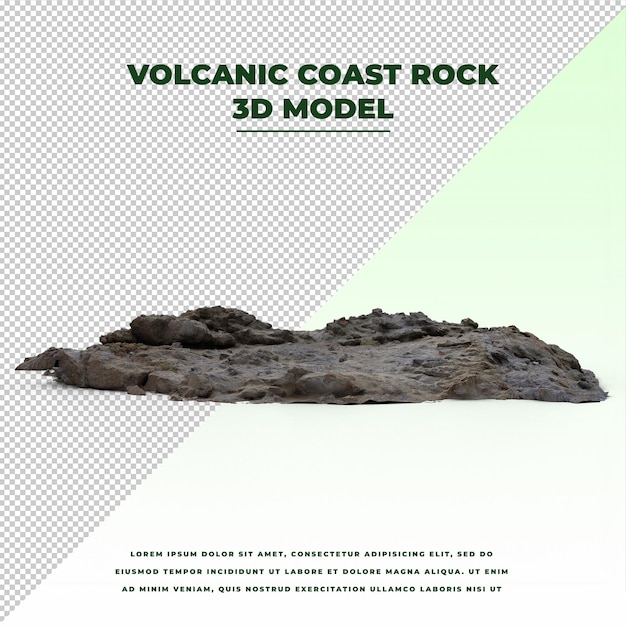 volcanic coast rock