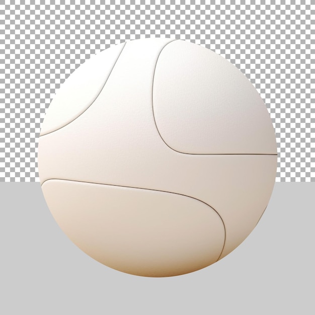 Volley Ball on Transparent Background Ai Generated