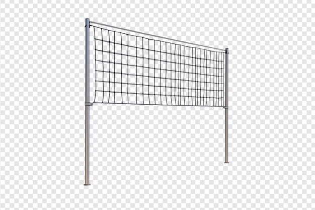 PSD volleyball net isolated on a transparent background