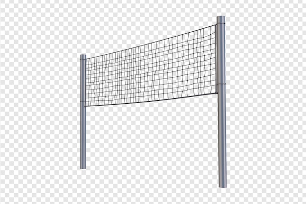 Volleyball net isolated on a transparent background