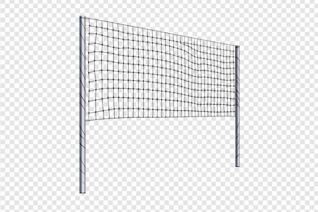 Volleyball net isolated on a transparent background