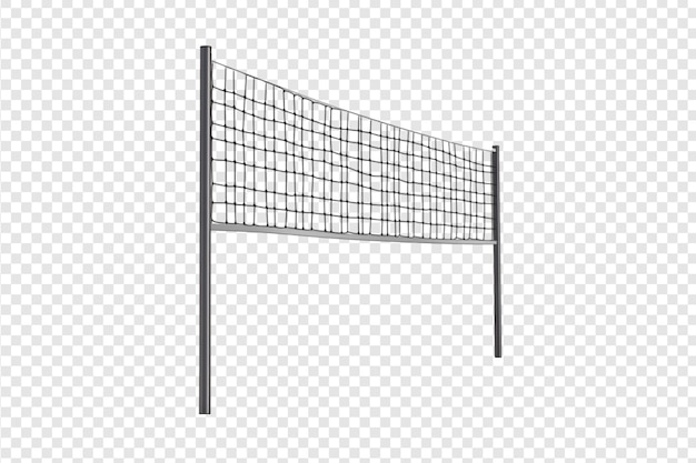 Volleyball net isolated on a transparent background