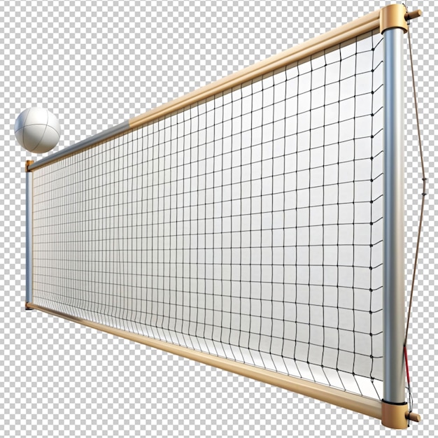 PSD volleyball net on transparent background