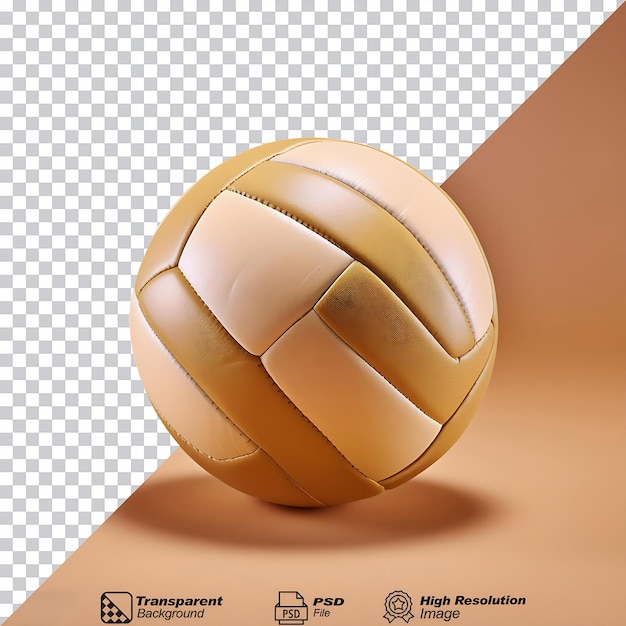 PSD volleyball symbol isolated on transparent background