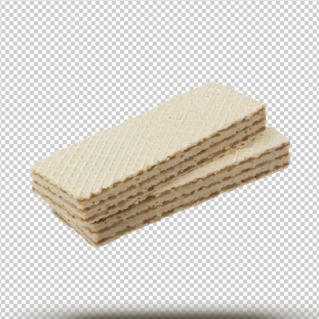 PSD wafer biscuit isolated on transparent background