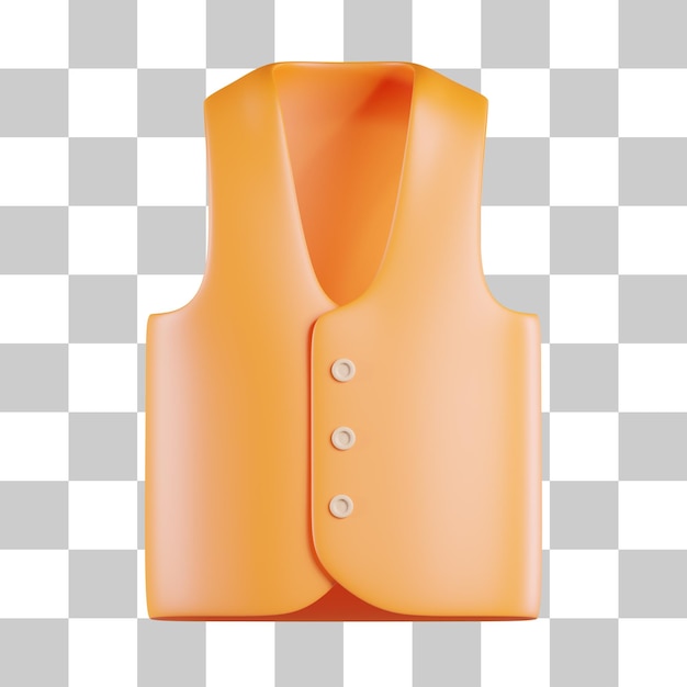 Waistcoat 3D Icon