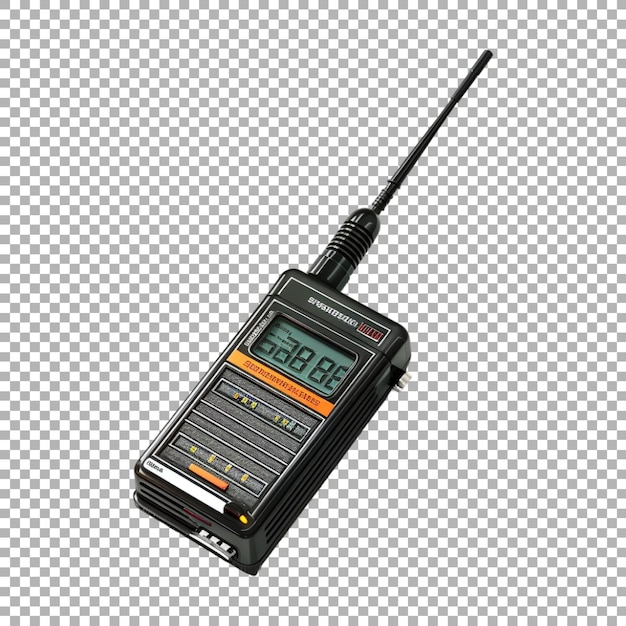 PSD walkie talkie on transparent background ai generated