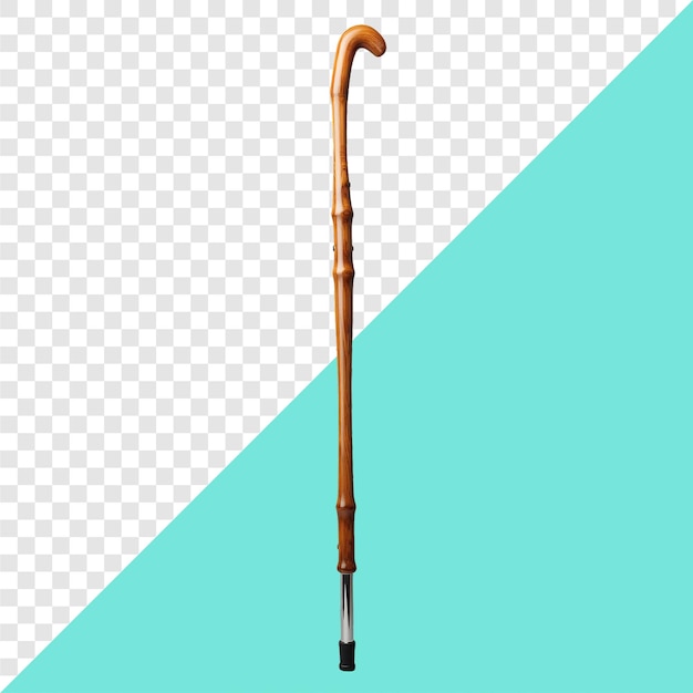 Walking cane transparent background isolated image generative AI