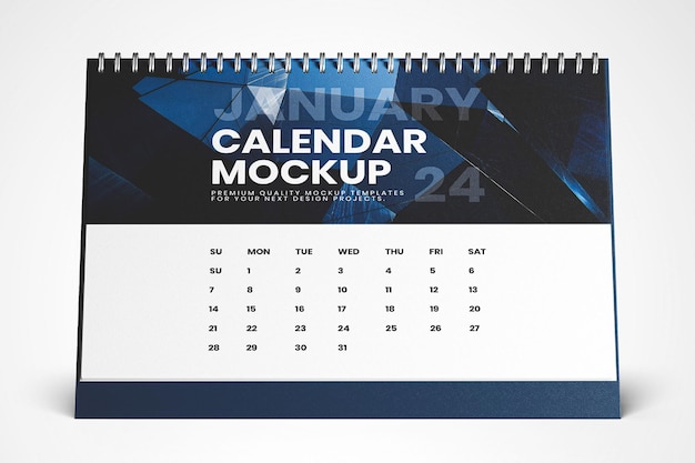 PSD wall calendar mockup