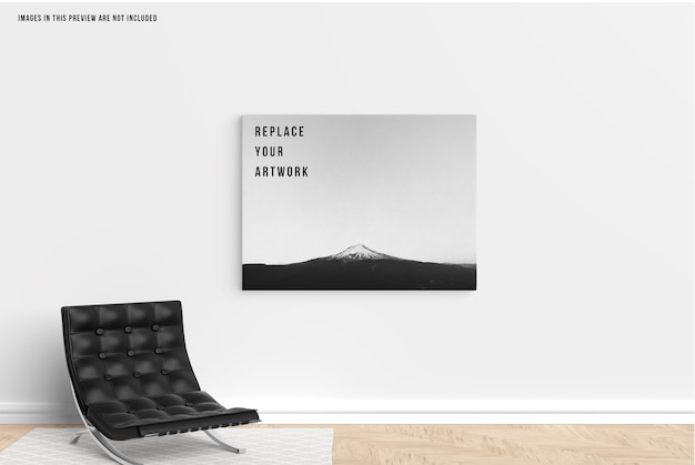 Wall Canvas Mockup