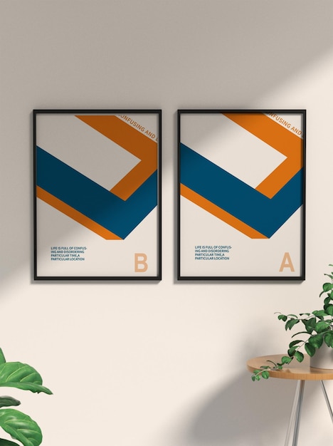 wall poster mockup