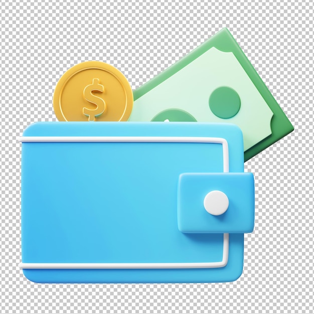 wallet 3d illustration