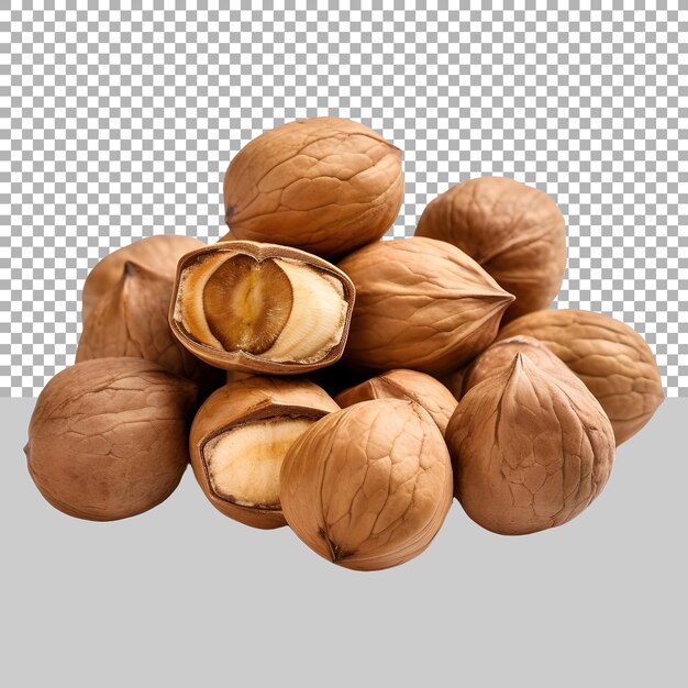 Walnuts on Transparent background Ai Generated