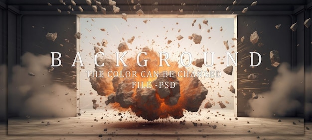 PSD war explosion background