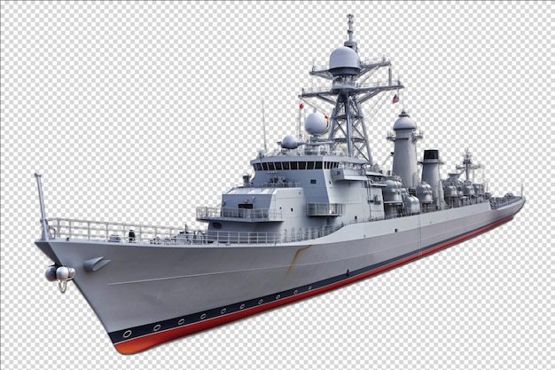 warship isolation on Transparent background