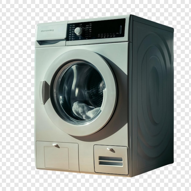 PSD washing machine isolated on transparent background