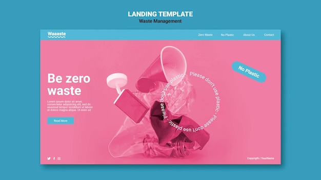 Waste management landing page