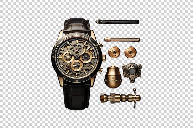 Watch Accessories isolated on transparent background