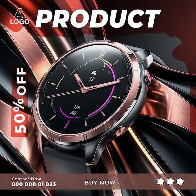 PSD watch product marketing highsale online banner designs ai generative