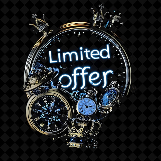 PSD a watch with the word quot limited offer quot on it