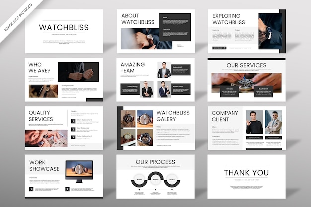 Watchbliss Minimalis Watch Presentation Design Template