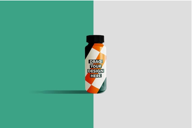 Water Bottle design Mockup