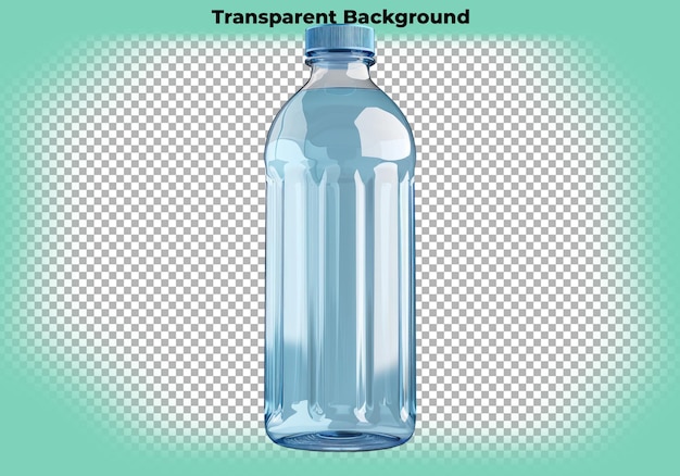 Water bottle isolated on transparent background