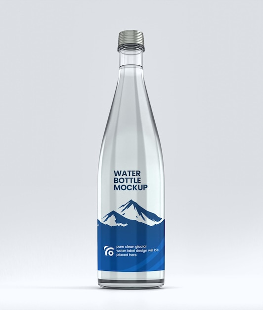 Water Bottle label Mockup