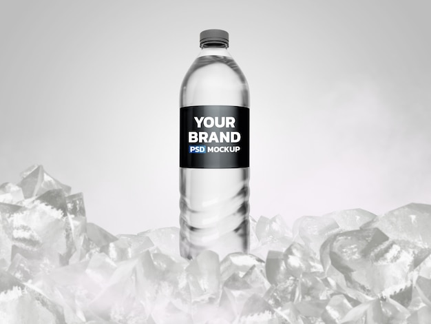 Water bottle mockup 3D Rendering