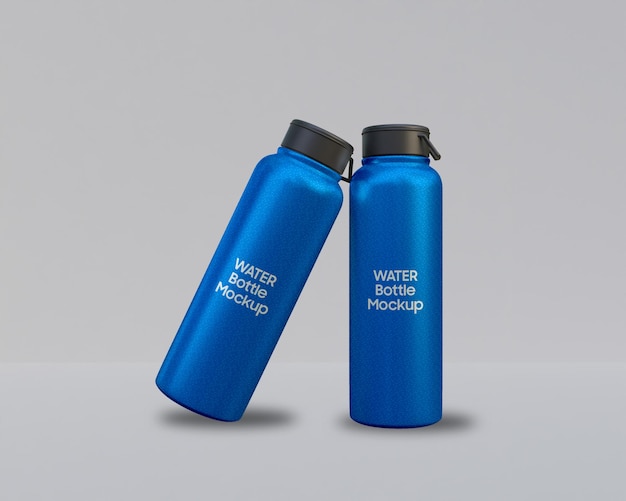 Water bottle mockup stainless still