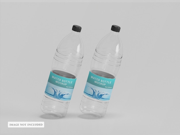 Water bottle mockup