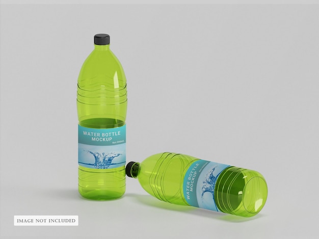 Water bottle mockup