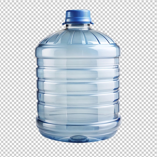 PSD water container on transparent background