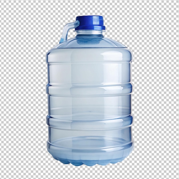 PSD water container on transparent background