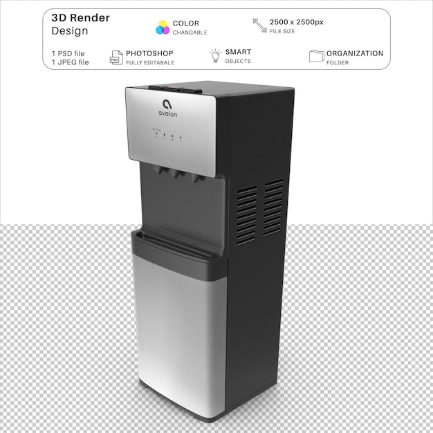 Water Cooler 3D Modeling PSD