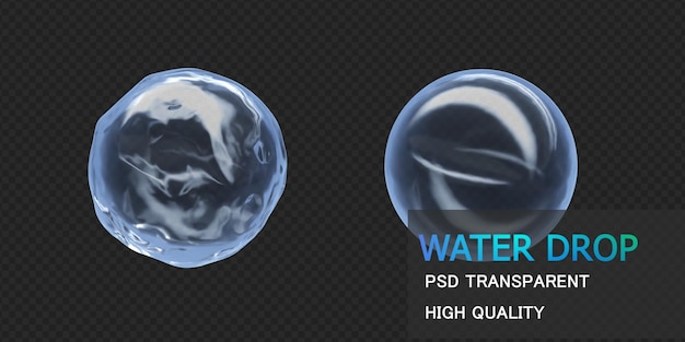 Water Drop isolated design premium psd