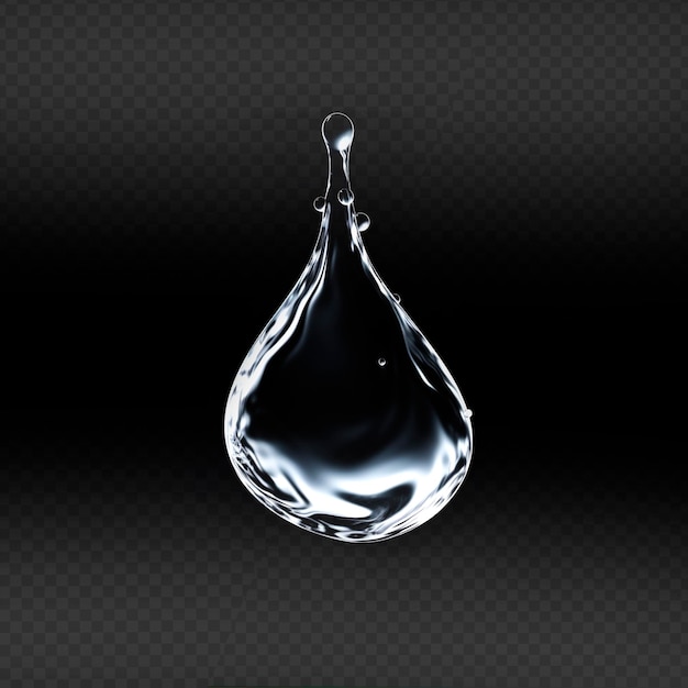 Water droplet isolated