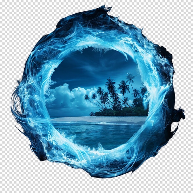 Water Earth isolated on transparent background