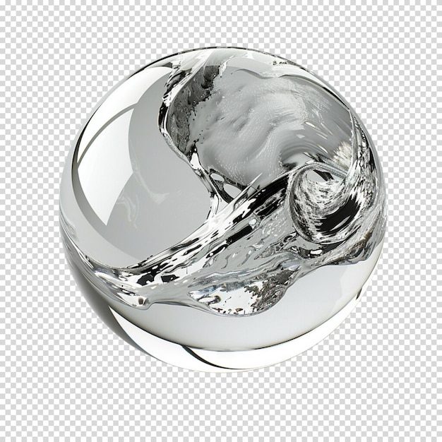 Water Earth isolated on transparent background