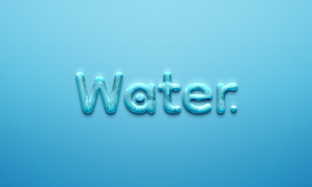 Water Effects Psd Text Style in PSD file