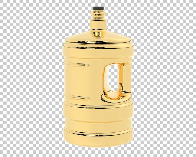 Water jug on transparent background 3d rendering illustration