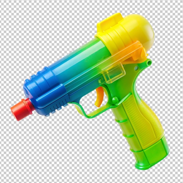 PSD water pistol on transparent background